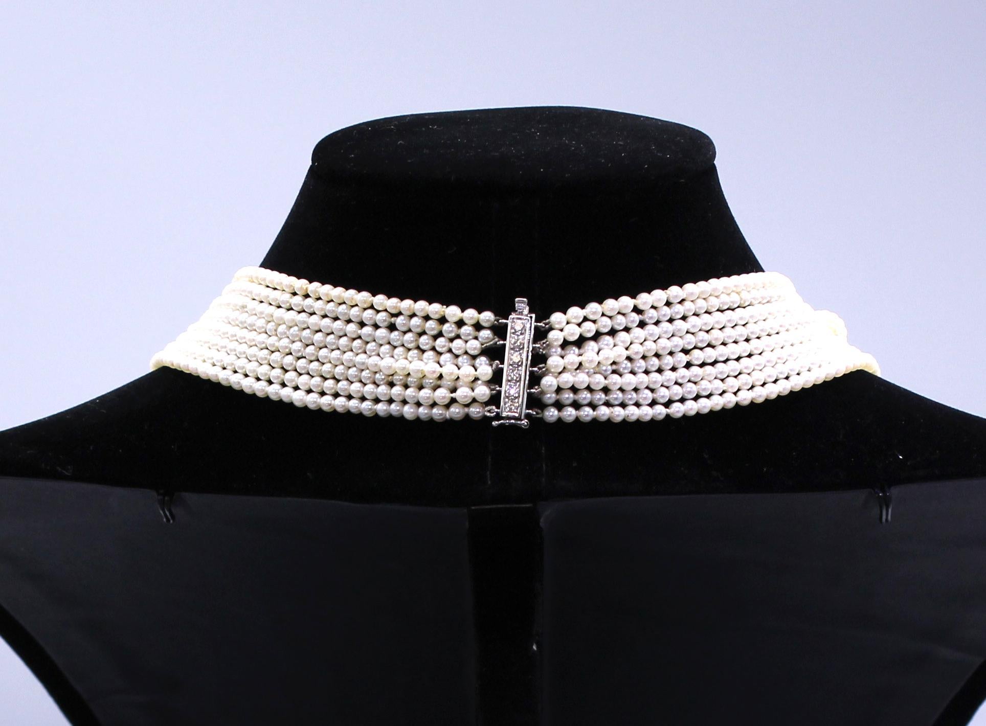 Art Deco pearl and Diamond Sautoir Necklace In Excellent Condition In Bethesda, MD