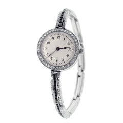 Dreicer Lady's Platinum and Diamond Bracelet Watch circa 1915