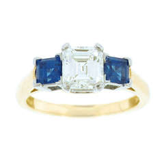 Tiffany & Co. Diamond and Sapphire Ring