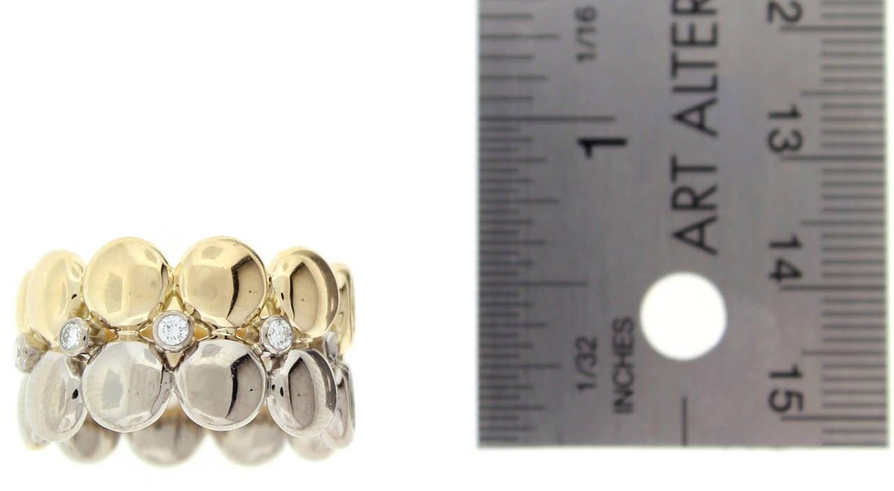 Women's Cartier Diamond  White and Yellow Gold Ear Clips
