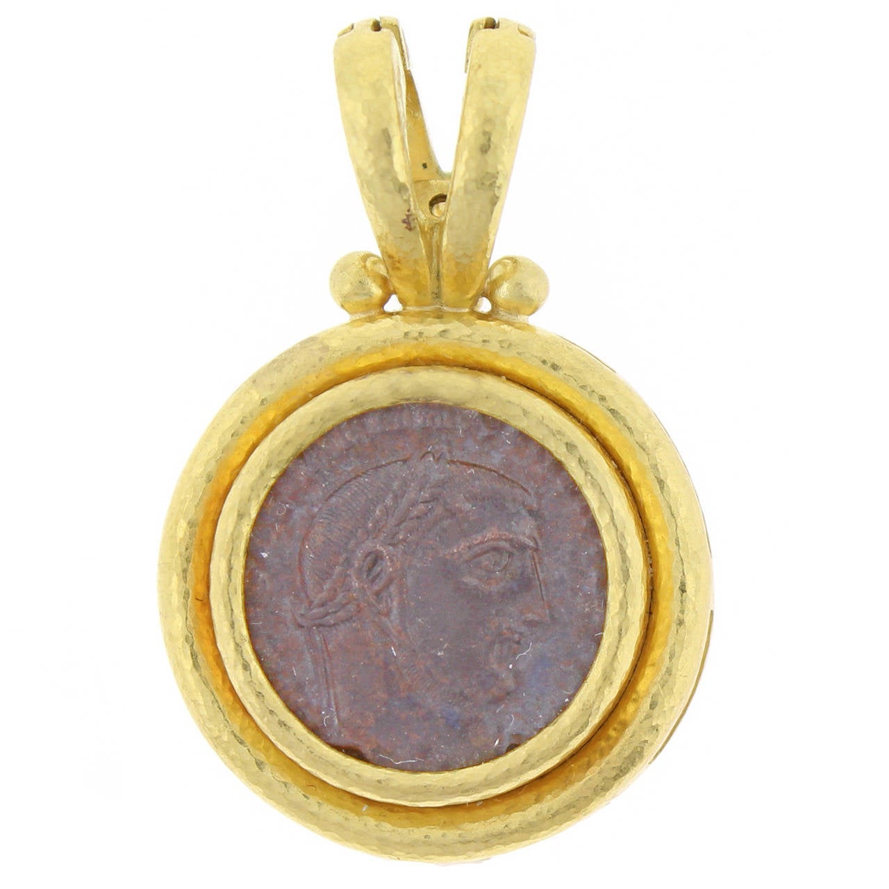 Elizabeth Locke Antique Coin Gold Pendant