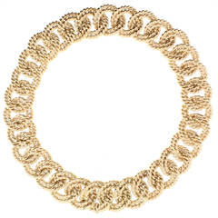 Vintage Verdura Gold Choker Necklace