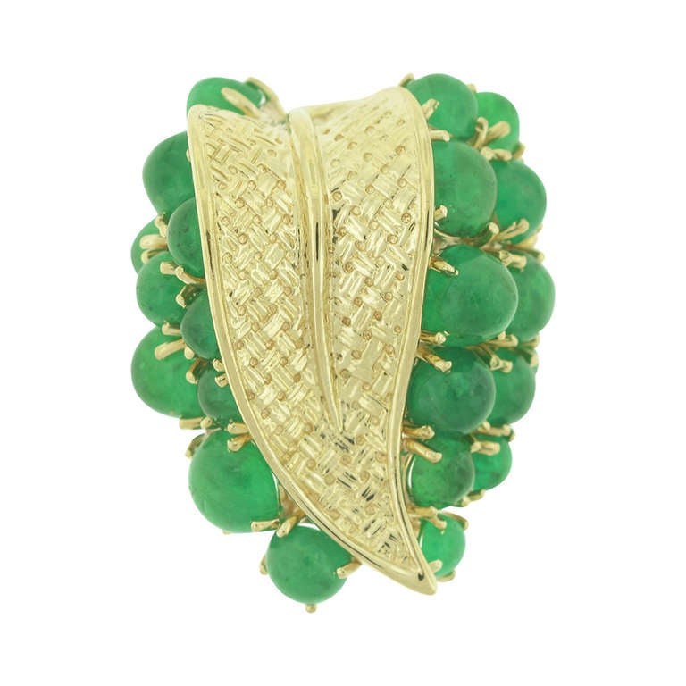Ruser Gold and Emerald Ring