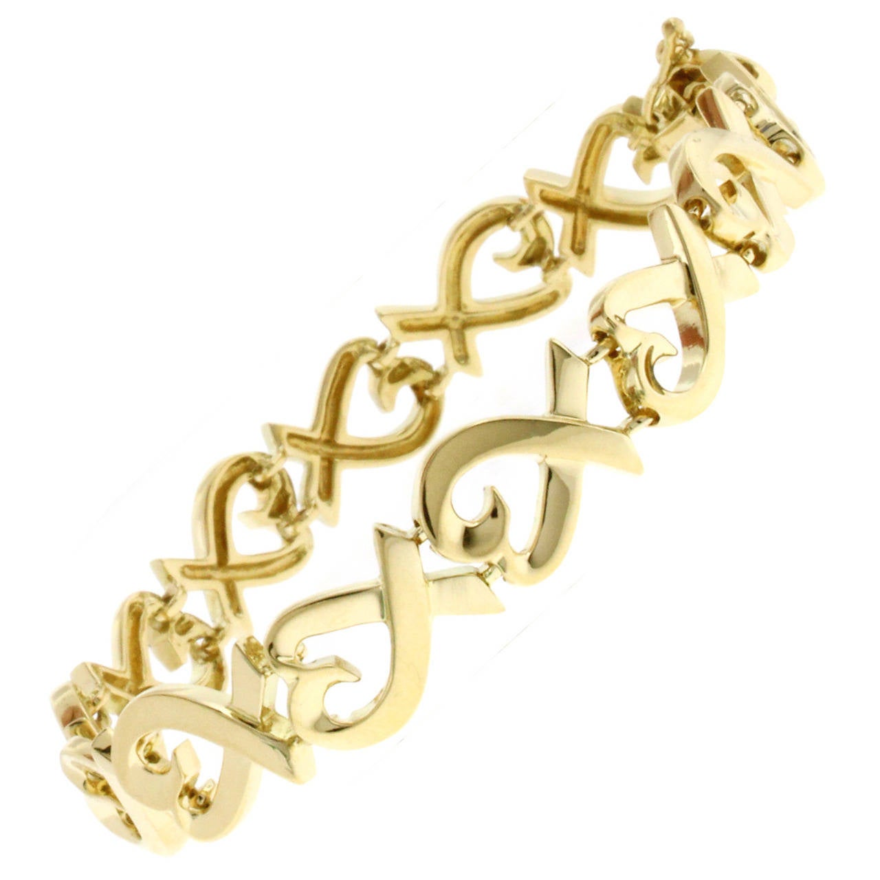 Tiffany & Co. Paloma Picasso Gold Loving Heart Bracelet