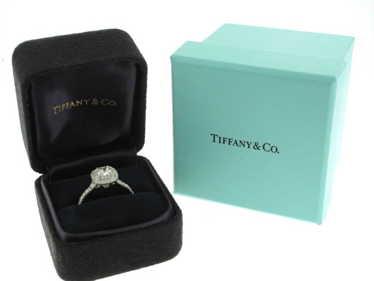 Modern Tiffany & Co. Diamond Platinum Soleste Ring .54 Carats