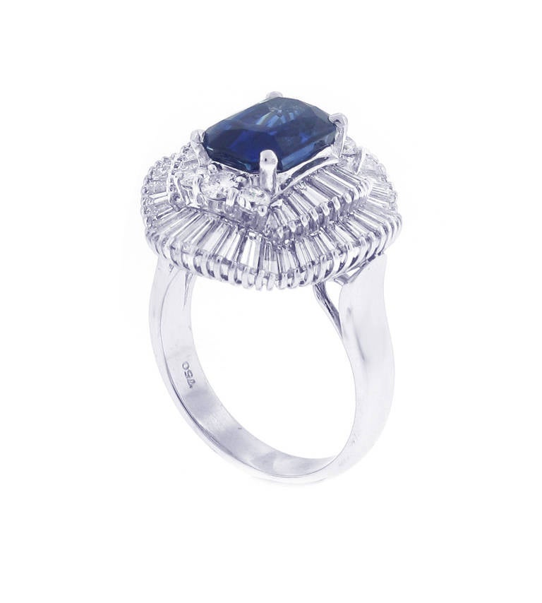 Sapphire and Diamond Cocktail Ring In Excellent Condition In Bethesda, MD