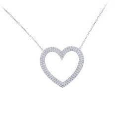 Tiffany & Co. Diamond  large Metro Heart Pendant