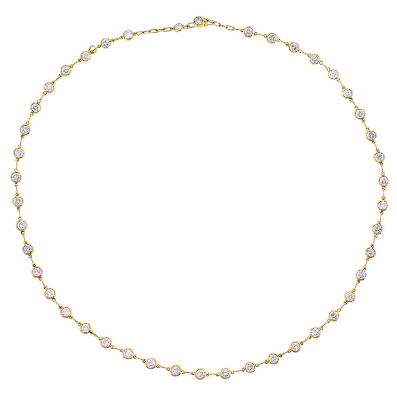 Elsa Peretti Diamond by the Yard Gold Necklace