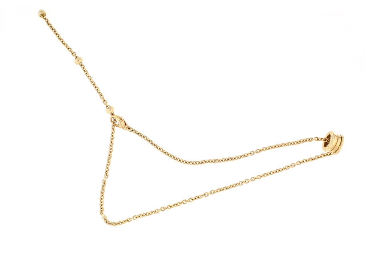 Full size Bulgari B.zero neckace with adjustable chain. 29.8grams.  Bulgari leather folder