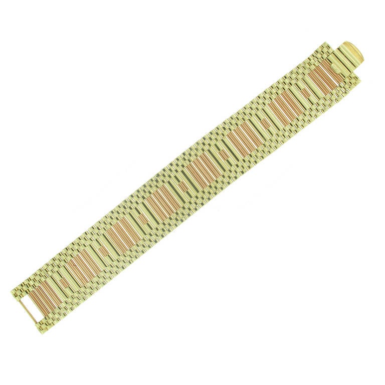 Tiffany & Co. 1940s Rose and Yellow Gold Bracelet