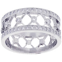 Tiffany & Co. Voile Collection Diamond Platinum Band Ring