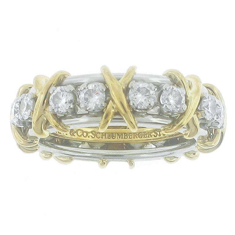 Tiffany and Co. Schlumberger Sixteen Stone Ring at 1stDibs Tiffany and Co. Schlumberger Sixteen Stone Ring at 1stDibs