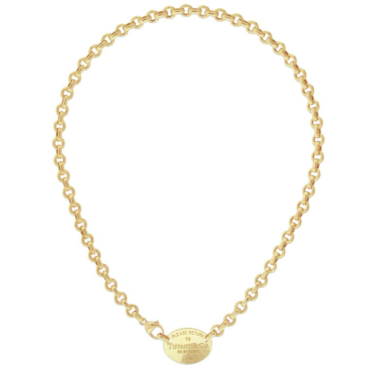 gold return to tiffany necklace 