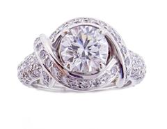 Tiffany & Co. Jean Schlumberger Diamond platinum Engagement Ring
