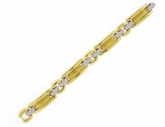 Marlene Stowe Diamond Gold Link Bracelet