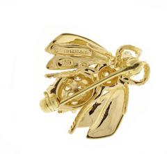 Tiffany & Co. Diamond Gold Bee Brooch