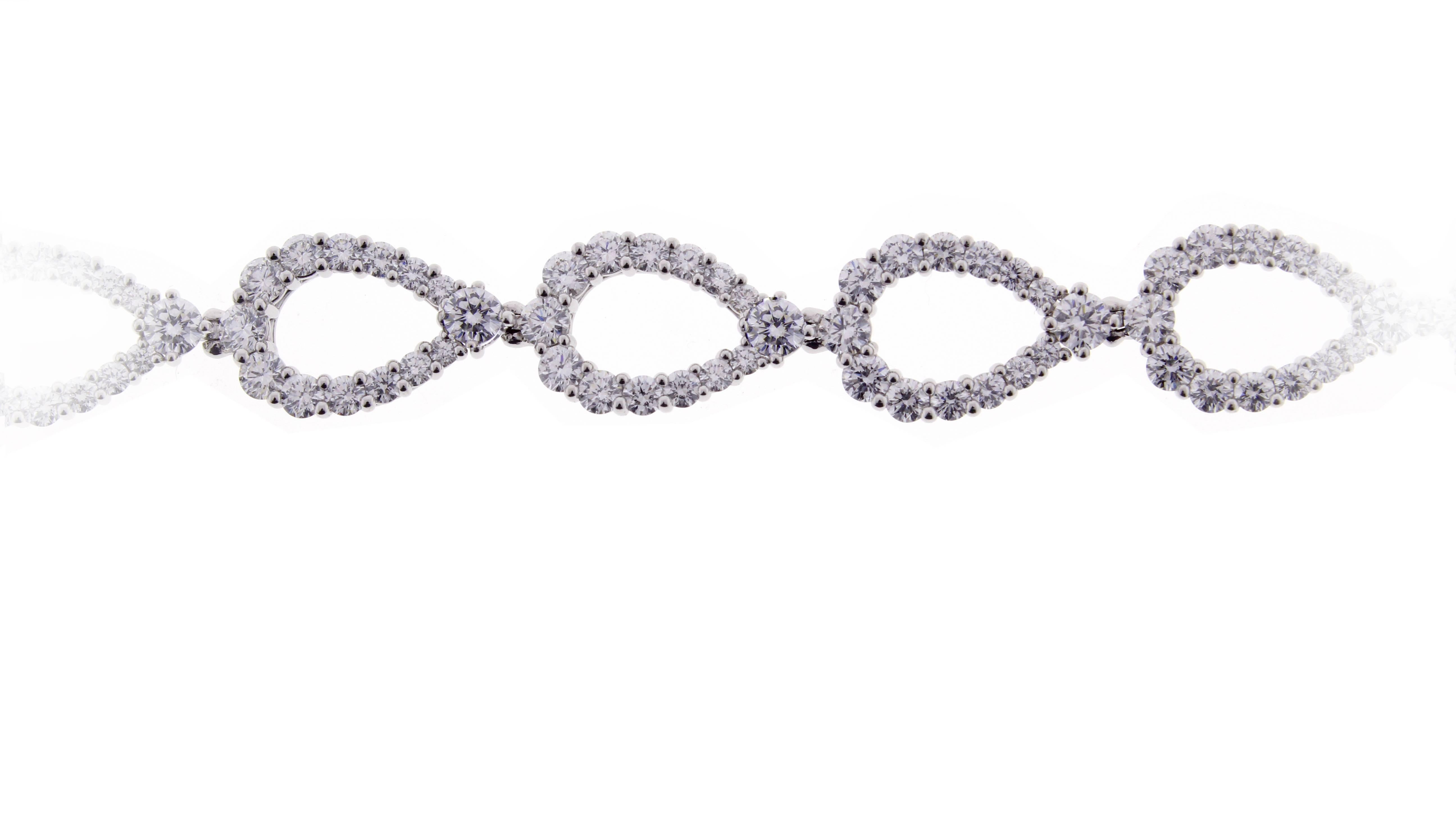 Harry Winston Diamant-Schlaufe-Armband im Zustand „Neu“ im Angebot in Bethesda, MD