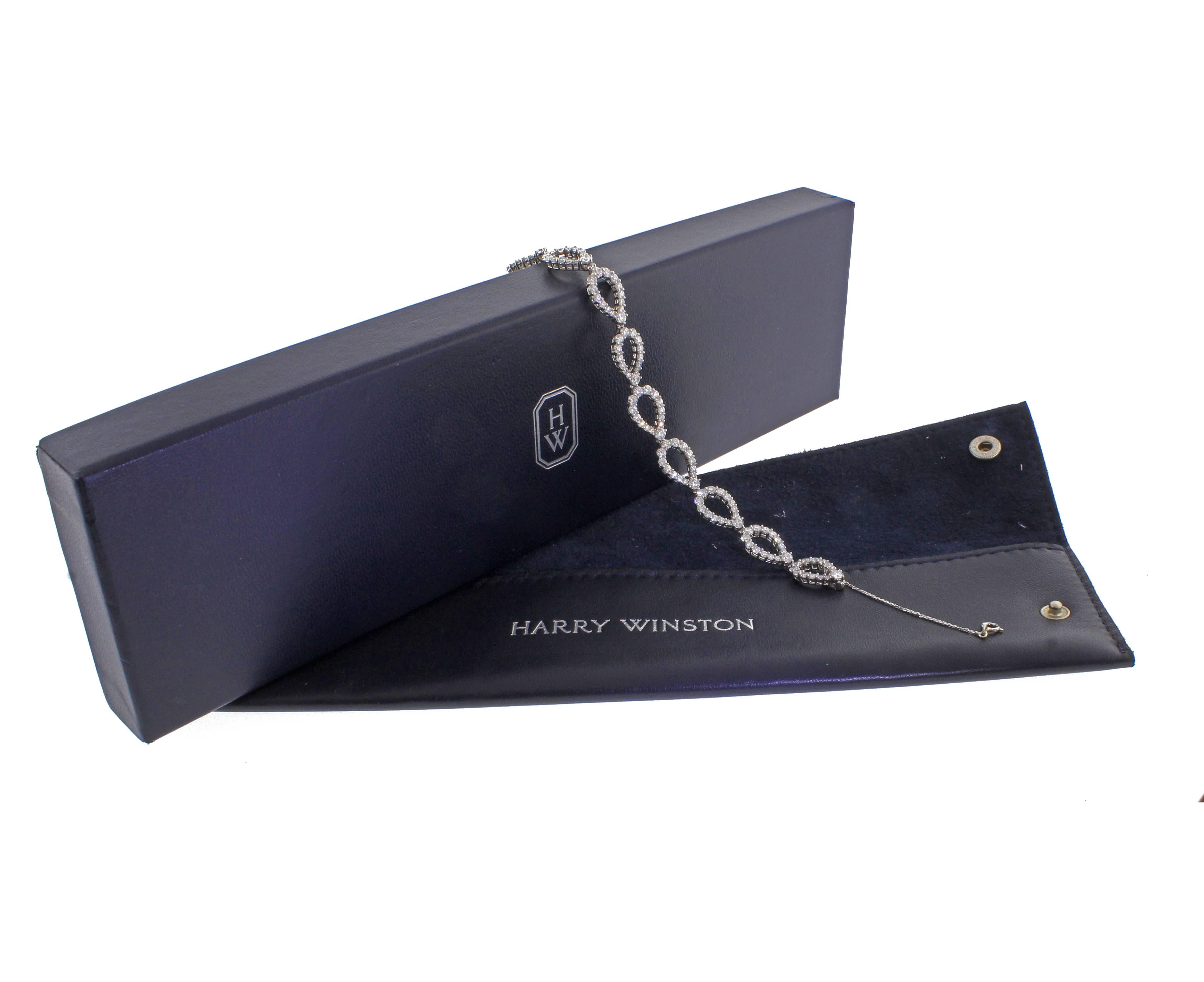 Harry Winston Diamant-Schlaufe-Armband im Angebot 2