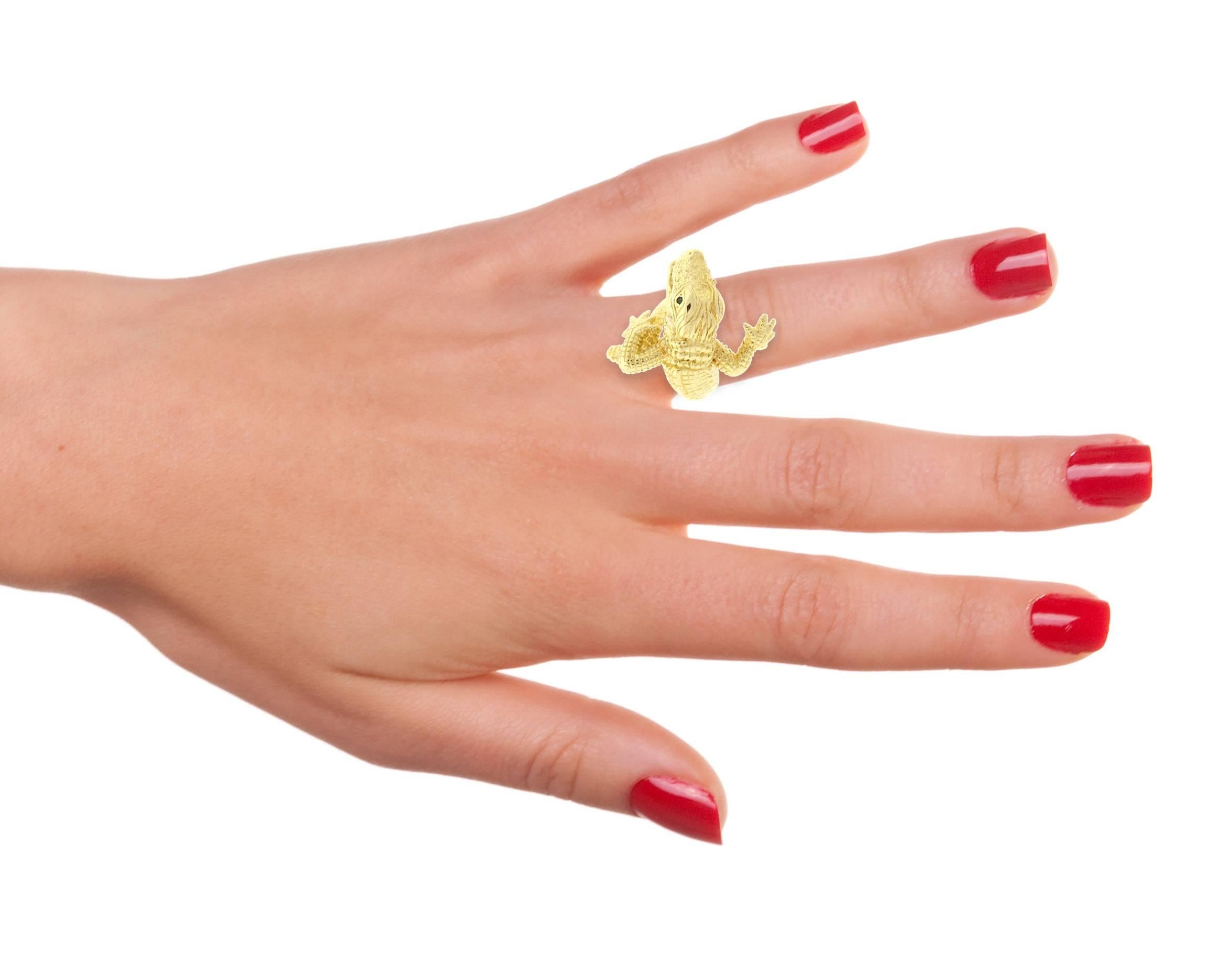 Kurt Wayne Gold Alligator Ring 2