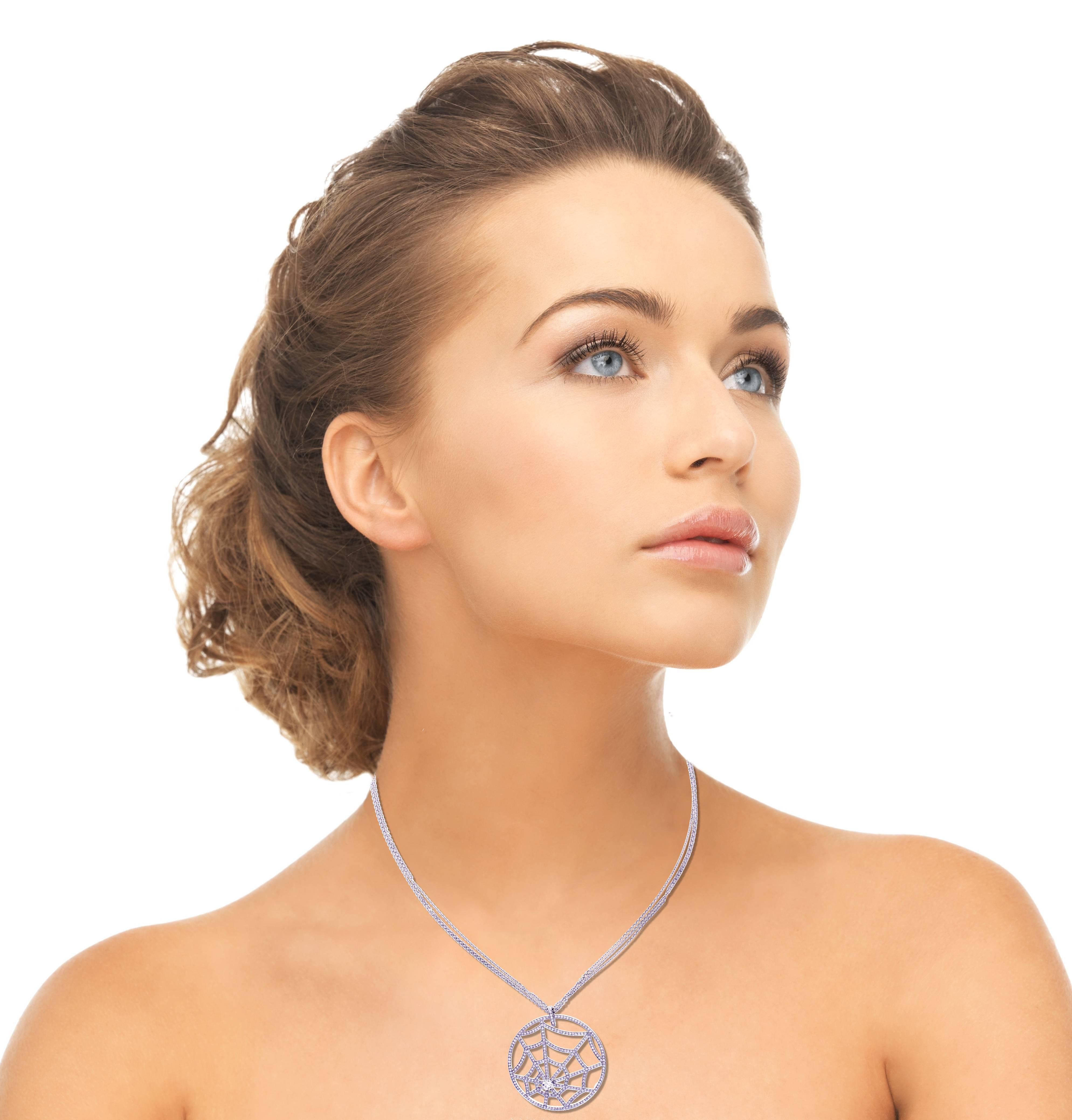 Chaumet Collana di diamanti con ragnatela 
