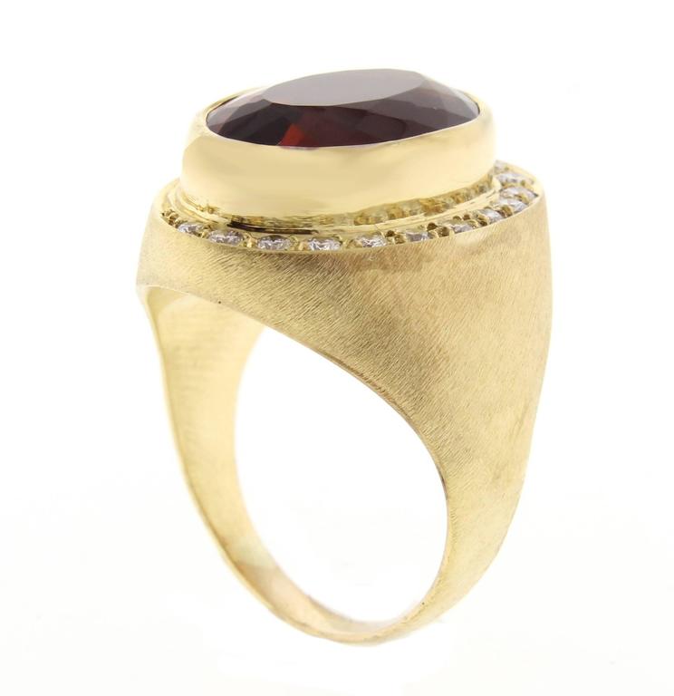 Women's or Men's Burle-Marx Citrine and Diamond Ring For Sale