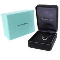 Tiffany & Co. Platin-Herz-Halskette mit Metro-Diamant