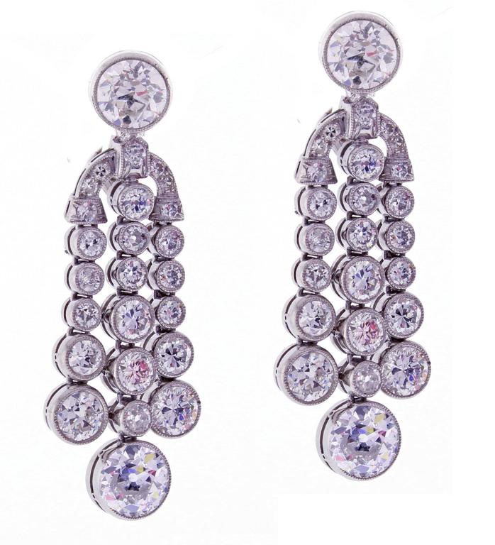 Diamond Chandelier Earrings at 1stDibs