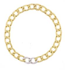 Abel & Zimmerman Diamond Open Link Necklace.