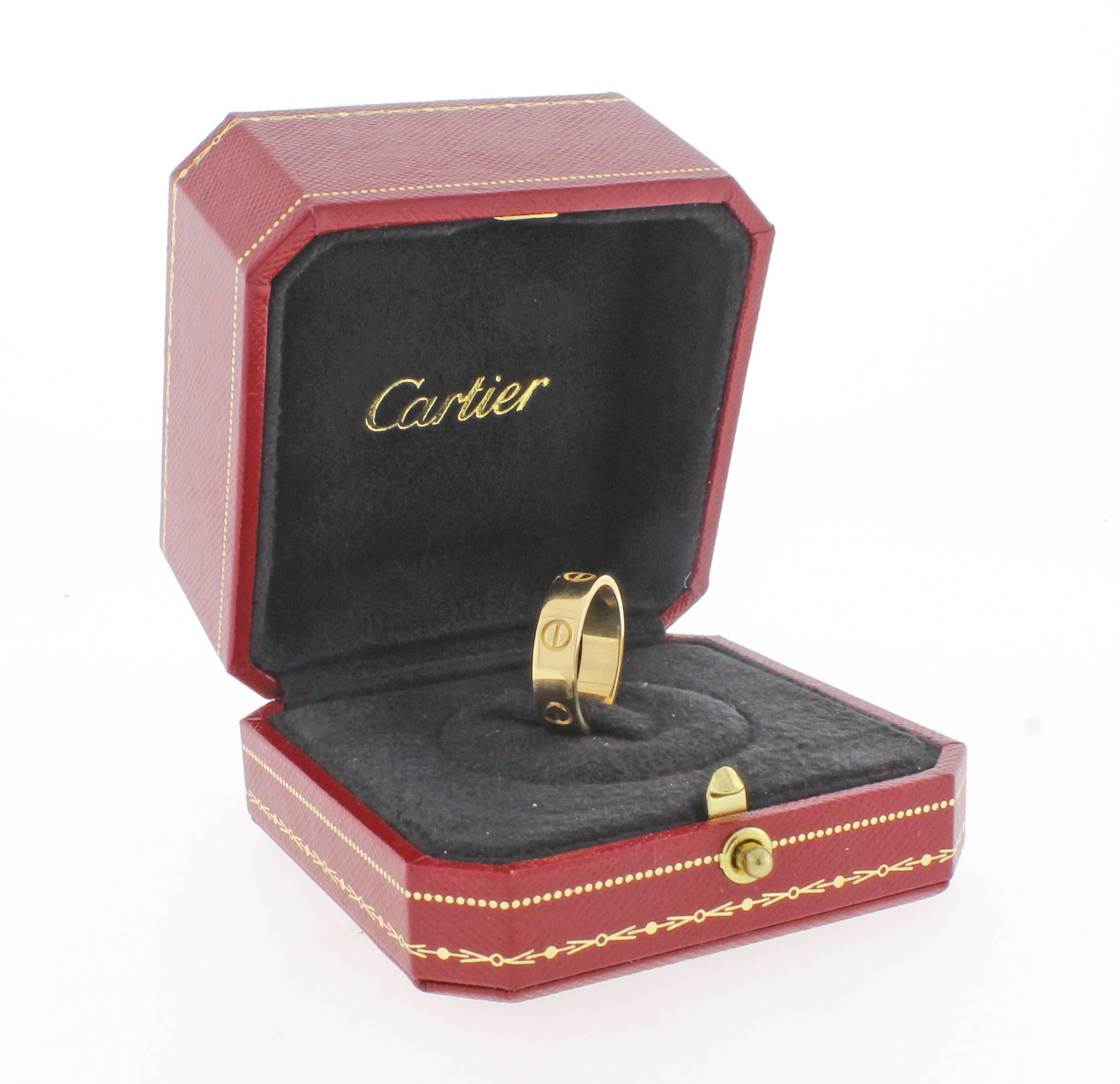 Cartier Love Ring In Excellent Condition In Bethesda, MD