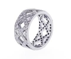 Tiffany & Co. Diamond Platinum Braid Band Ring