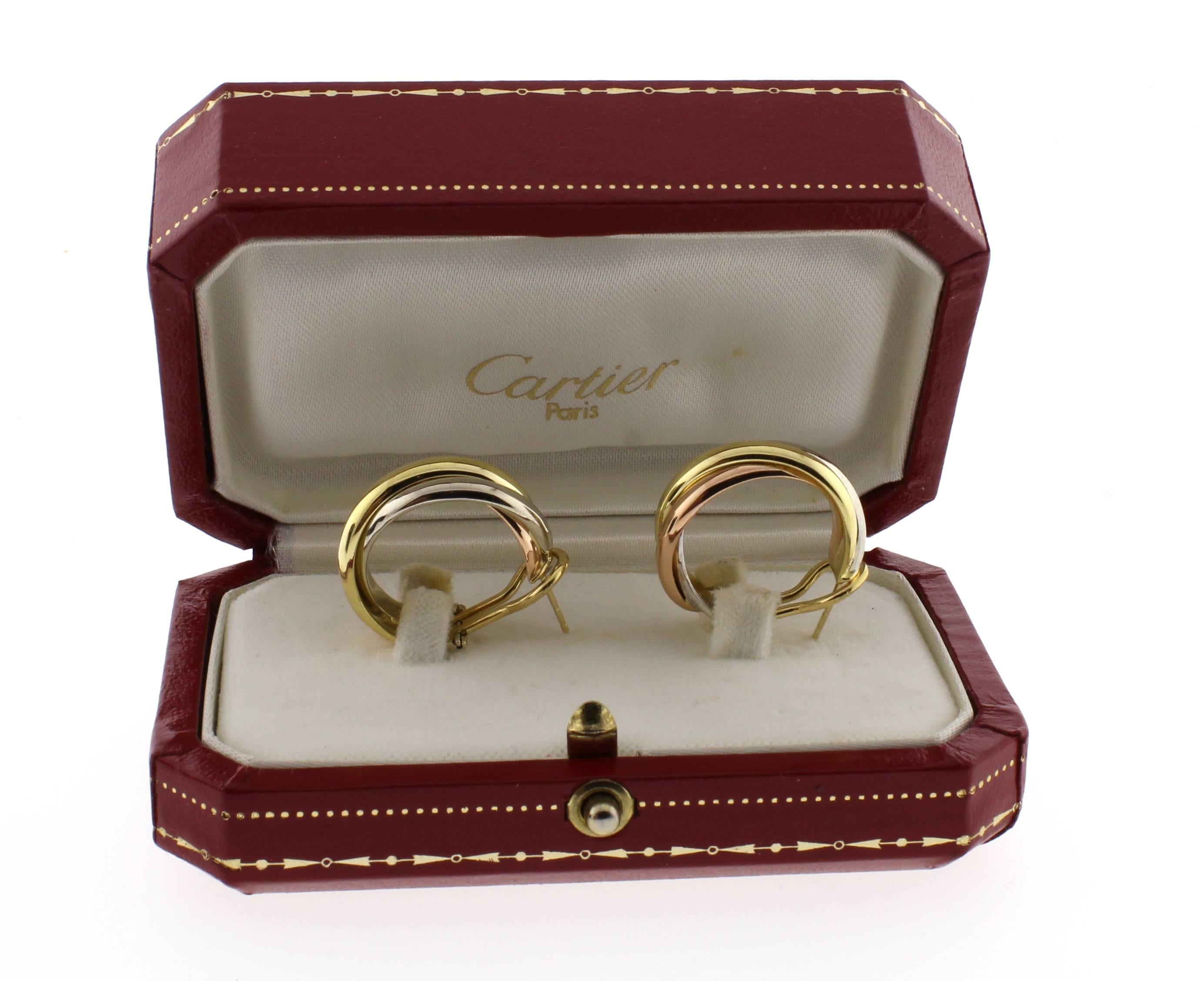 Cartier Trinity Earrings In Excellent Condition In Bethesda, MD