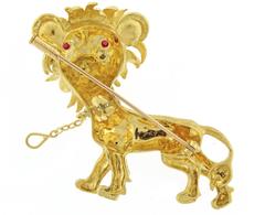 Buccellati Gold Lion Brooch