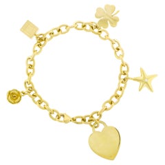 Tiffany & Co. 18K Gelbgold Armband mit Charme