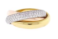 Cartier Trinity de Cartier Diamond Gold Ring