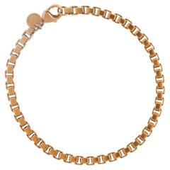 Tiffany & Co. 18K Rose Gold Venetian Box Link Bracelet