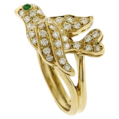 Diamond Dove Ring 18kt