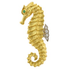Tiffany & Co. Vintage Seahorse 18kt Pin Brooch