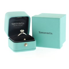 Tiffany & Co. 1.31 Carat G VVS1 Canadian Diamond Platinum Solitaire Ring