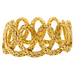 Buccellati Gold Spiral Textured Bracelet