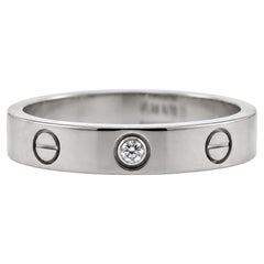 Anello Cartier Love, modello piccolo, con un unico diamante
