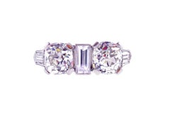 Twin Old European Cut Diamond Ring