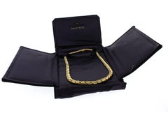 Tiffany & Co. Russian Weave Chain Link Yellow Gold Necklace