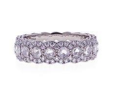 Tiffany & Co. Cobblestone Rose Cut and Brilliant Diamonds Band Ring