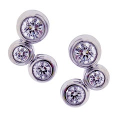 Tiffany & Co. Bubbles Drei-Diamanten-Ohrring