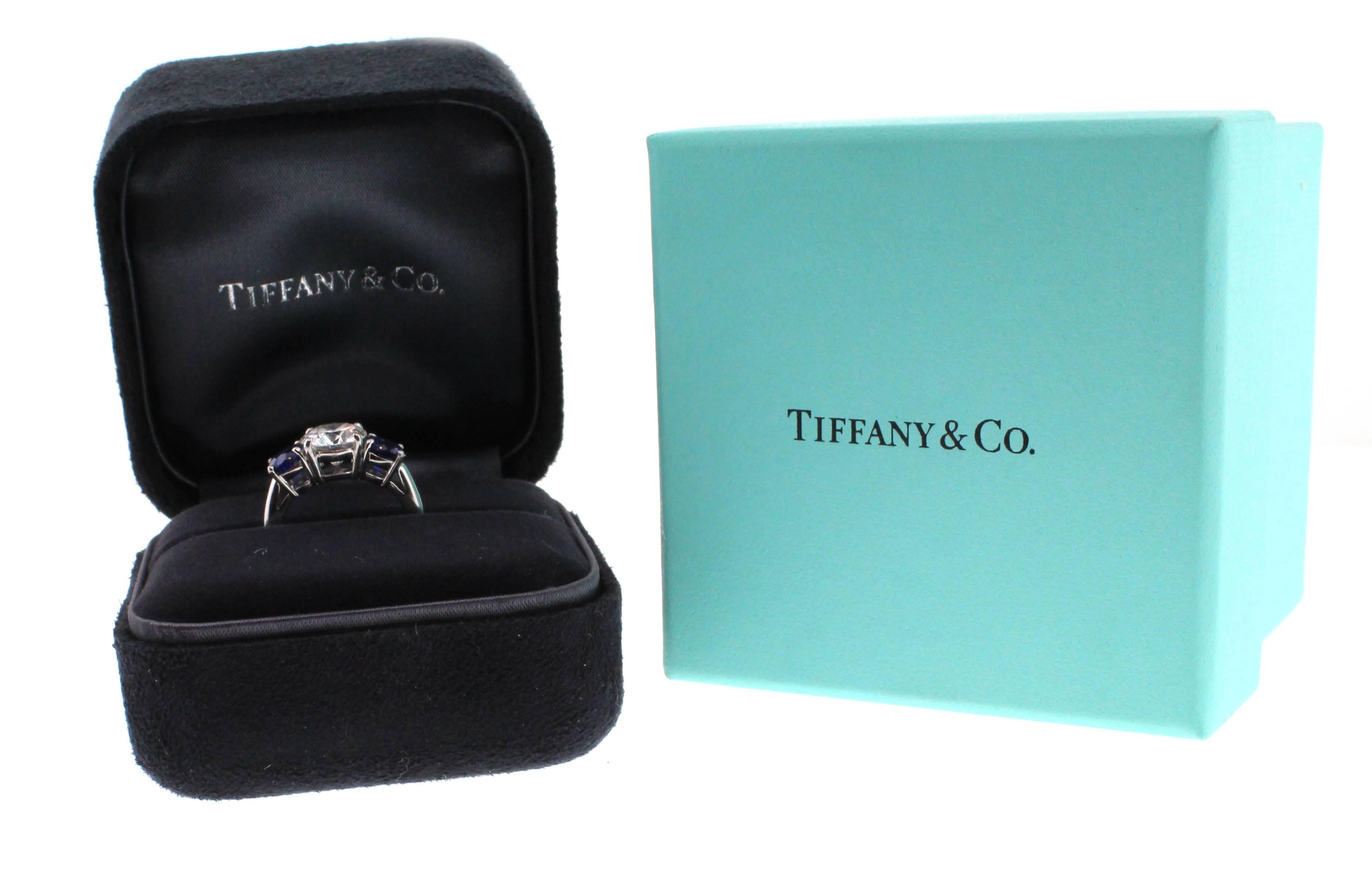 tiffany diamond and sapphire ring