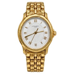 Chaumet Paris Ladies Watch, 18K Yellow Gold Oval Bracelet Watch Vintage