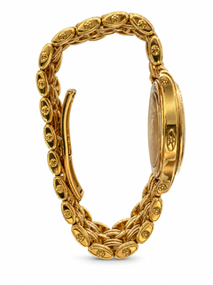 Vintage Solid Chaumet Paris Aquila Men’s 18K Yellow Gold Day Date Bracelet Watch
