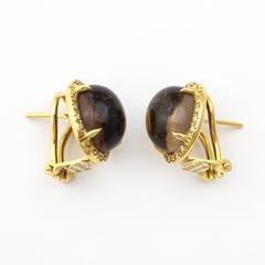 Faraone Mennella Caramelle Smokey Quartz Earrings
