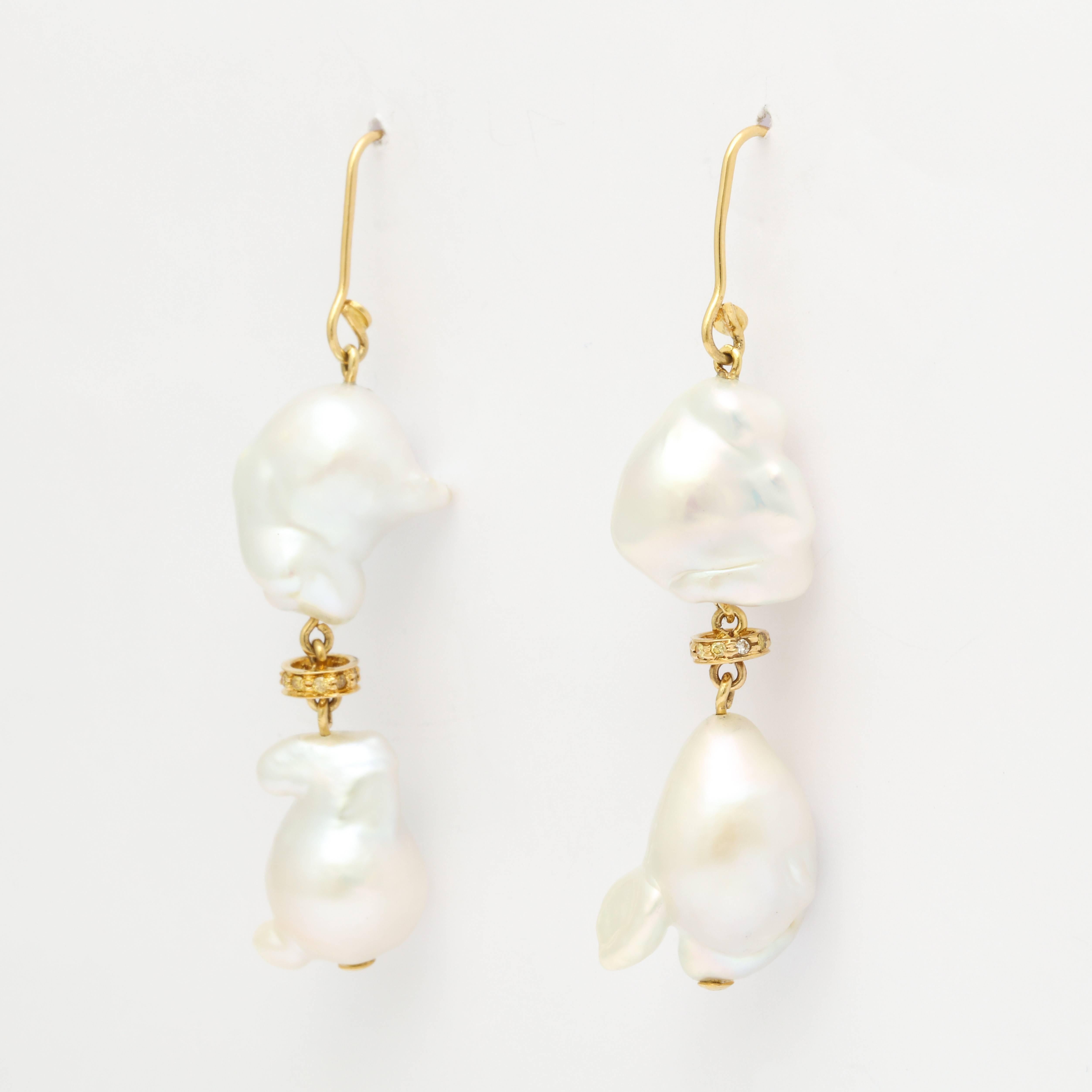 Women's Faraone Mennella Couture Freshwater Pearl Earrings For Sale