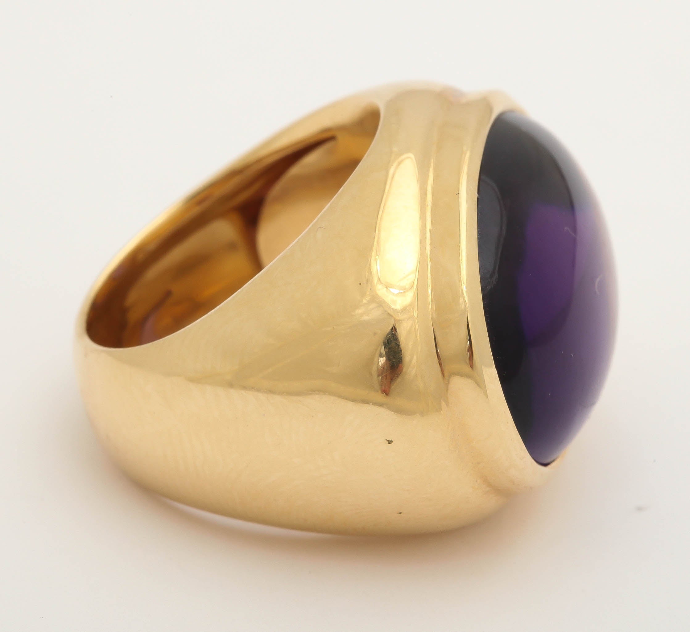 Faraone Mennella Amethyst Gold Stella Band Ring In New Condition For Sale In New York, NY